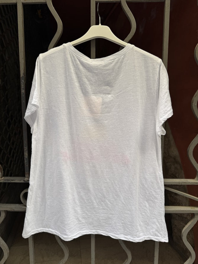 T-shirt Soleil La vie est Belle rose