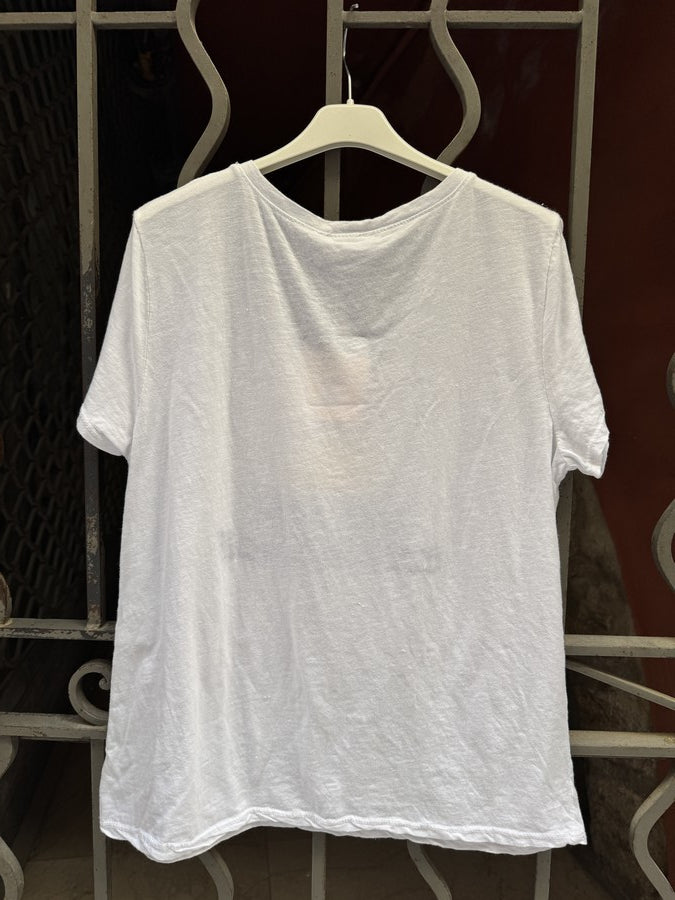 T-shirt Soleil La vie est Belle bleu marine