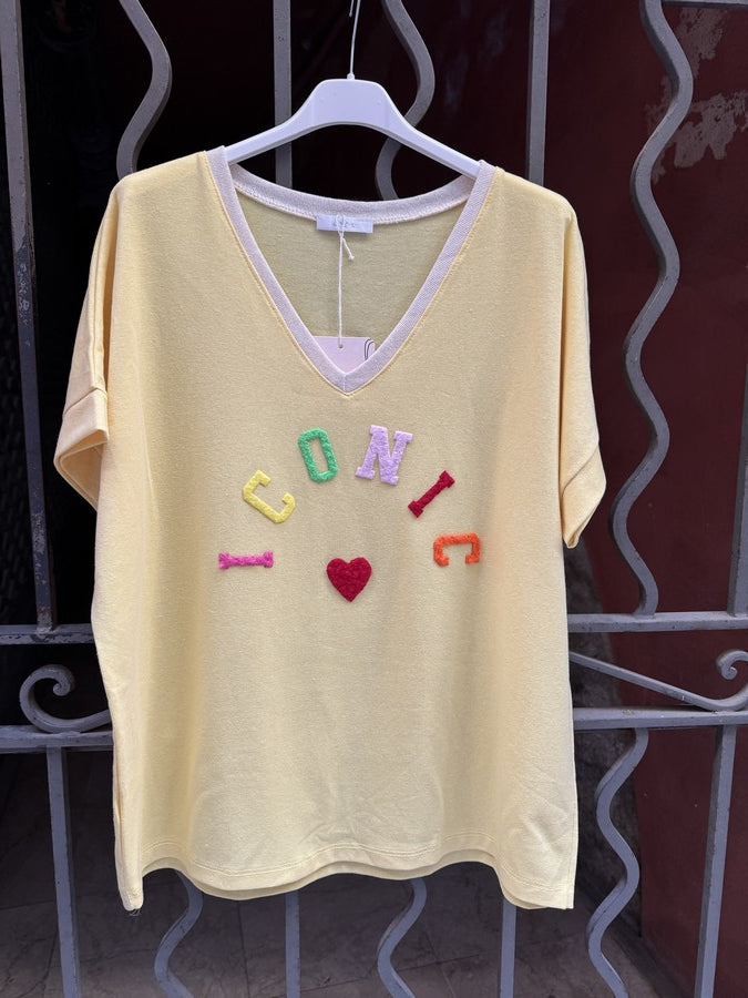 T-shirt ICONIC jaune