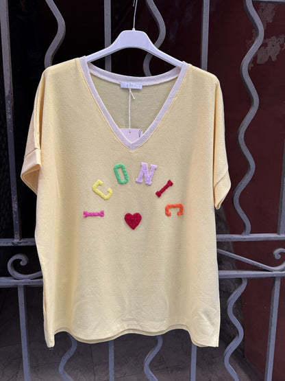 T-shirt ICONIC jaune