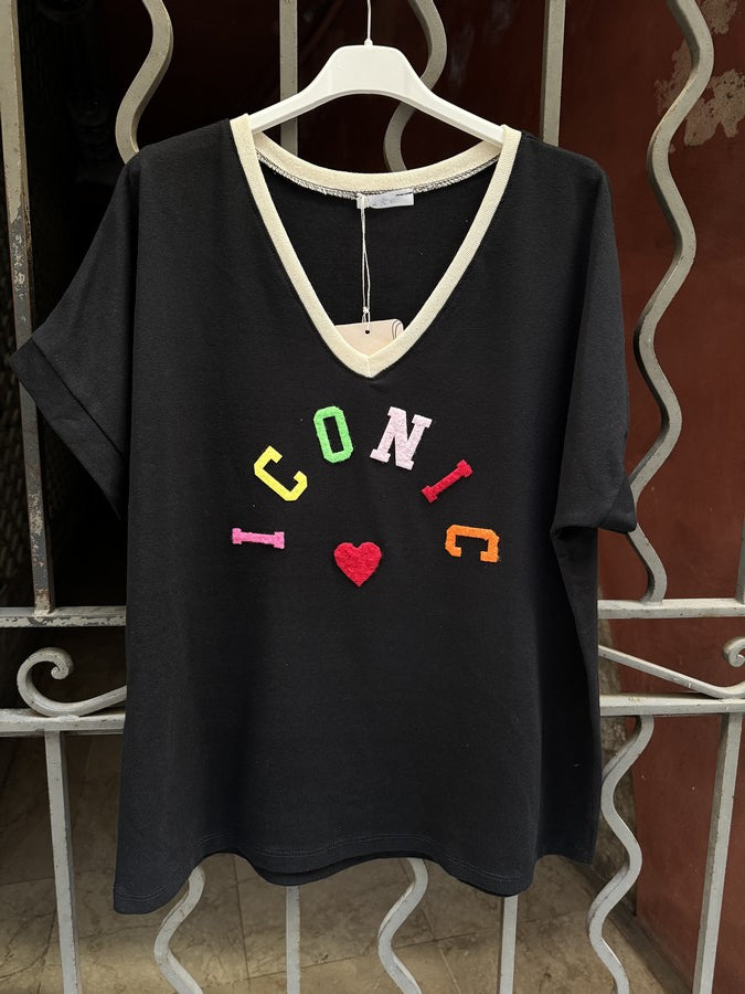 T-shirt ICONIC noir