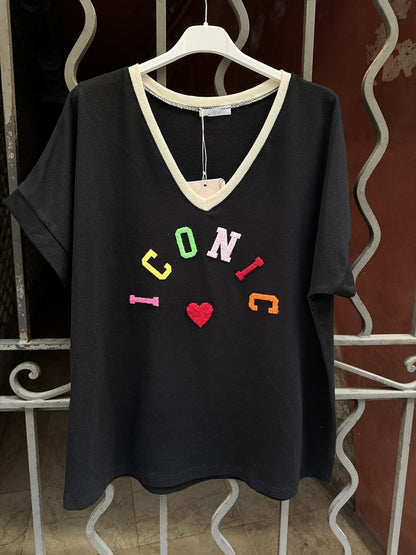 T-shirt ICONIC noir