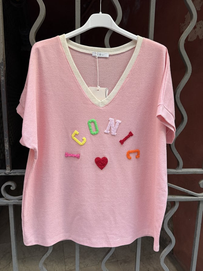 T-shirt ICONIC rose