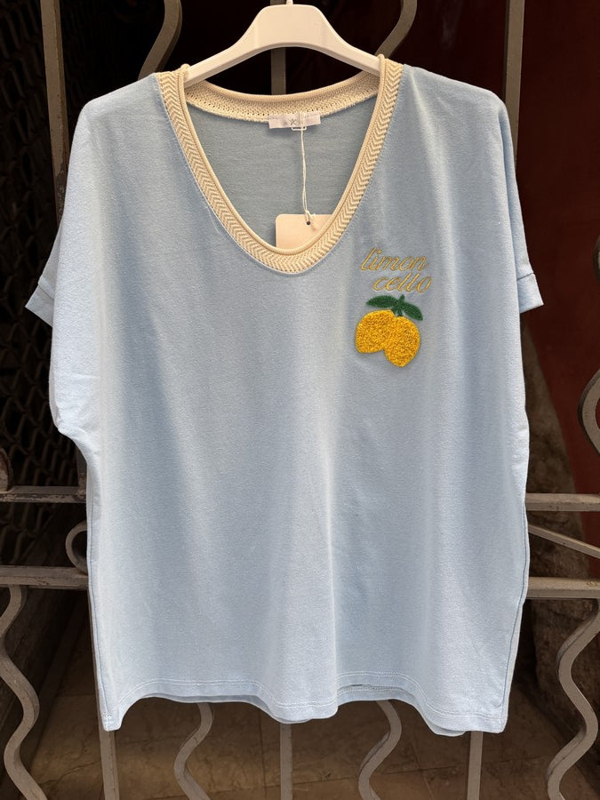 T-shirt LemonCello bleu ciel