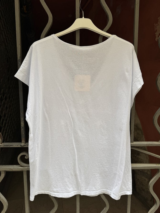 GRANDE TAILLE - T-shirt Champagne blanc