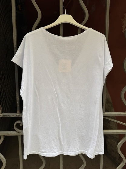 GRANDE TAILLE - T-shirt Champagne blanc