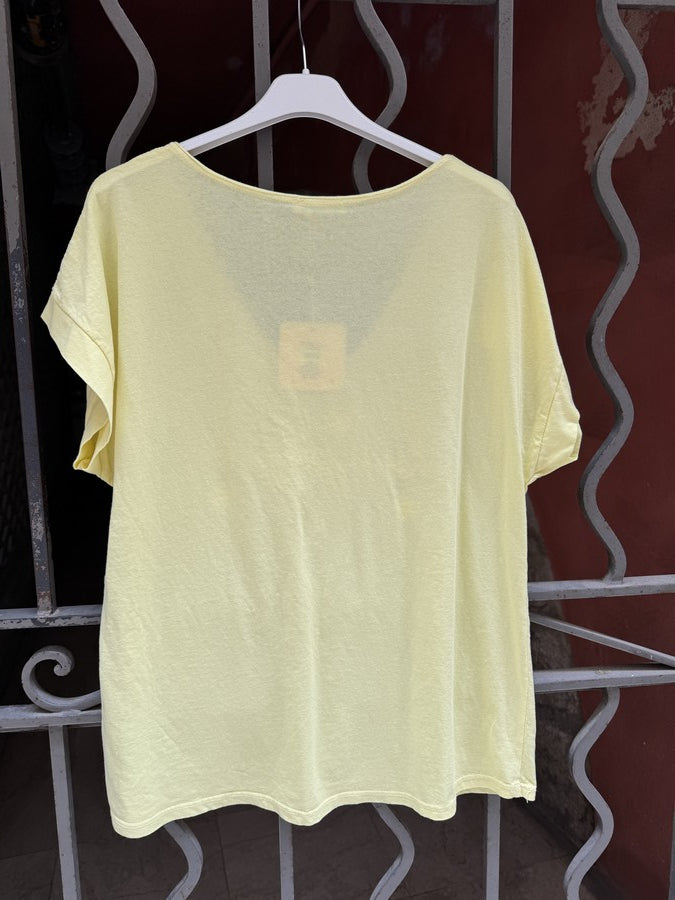 GRANDE TAILLE - T-shirt Champagne jaune