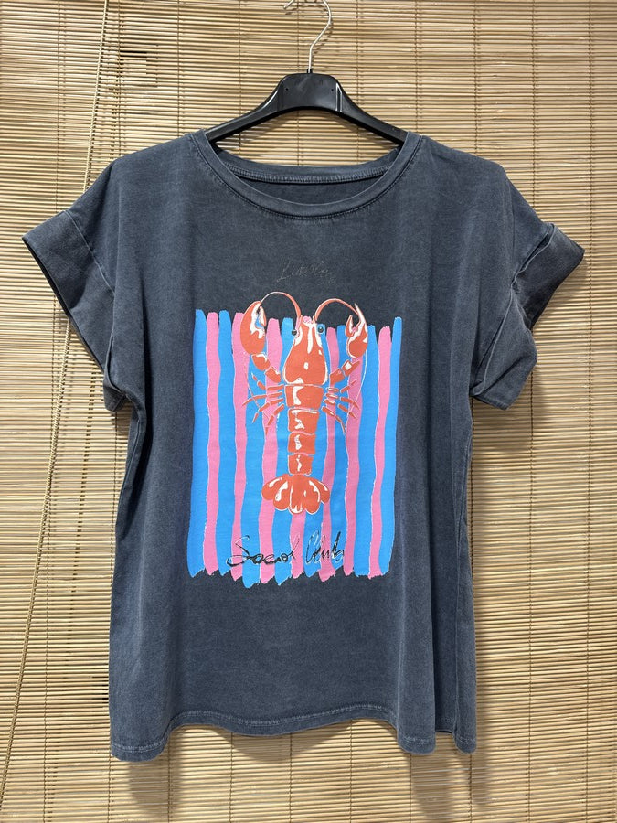 T-shirt anthracite LOBSTER