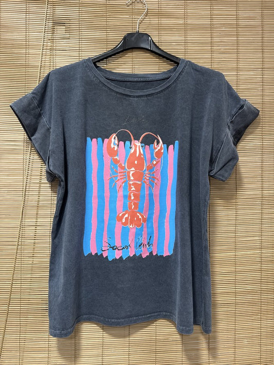 T-shirt anthracite LOBSTER