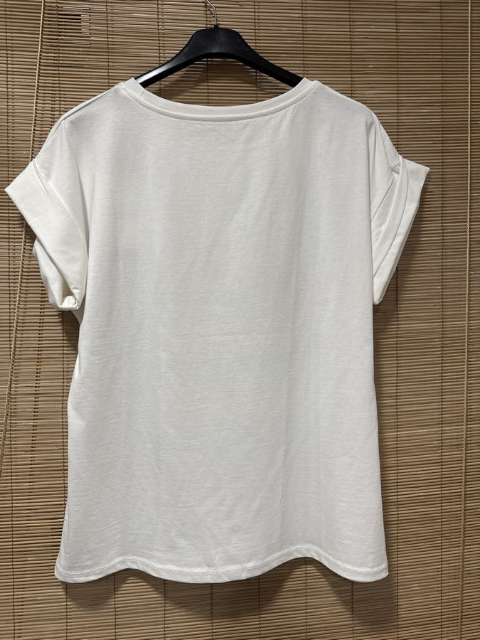 T-shirt blanc LOVE Arc en Ciel