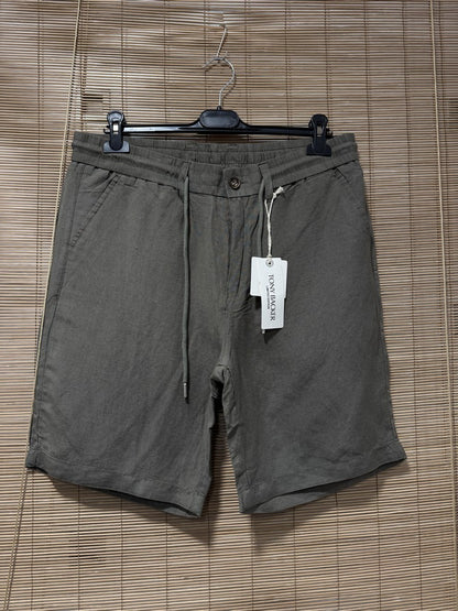 Short en lin KACEY kaki