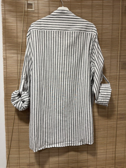 Chemise rayée RANCH blanche