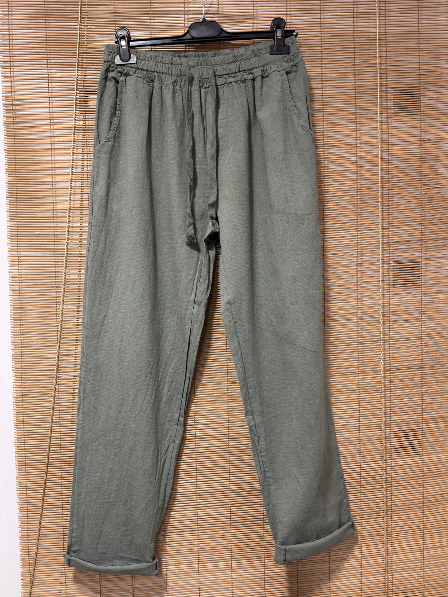 Pantalon en lin REEP kaki