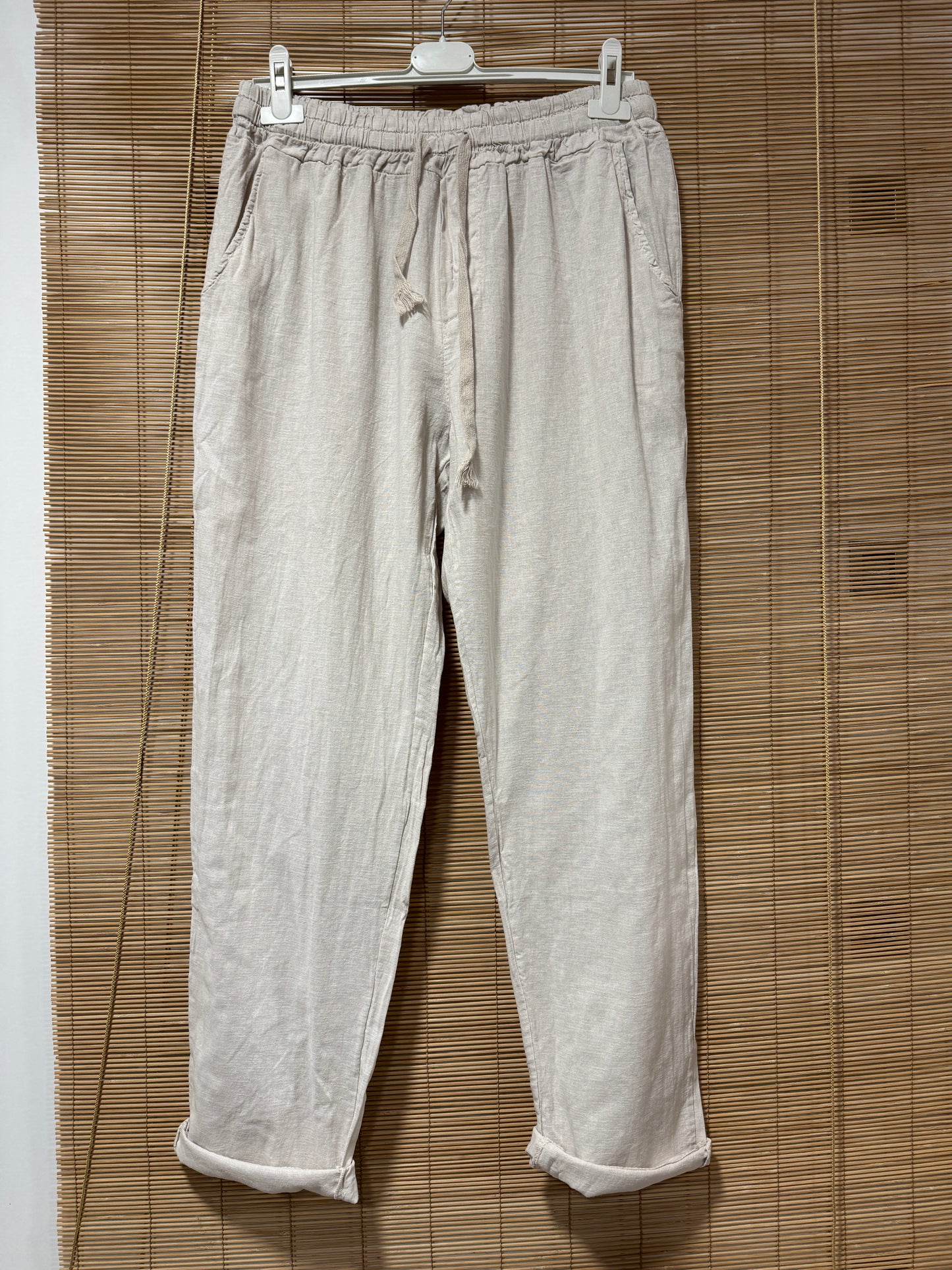 Pantalon en lin REEP sable