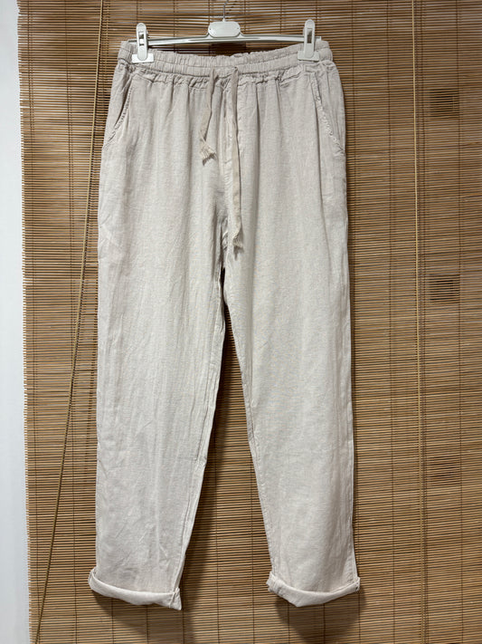 Pantalon en lin REEP sable