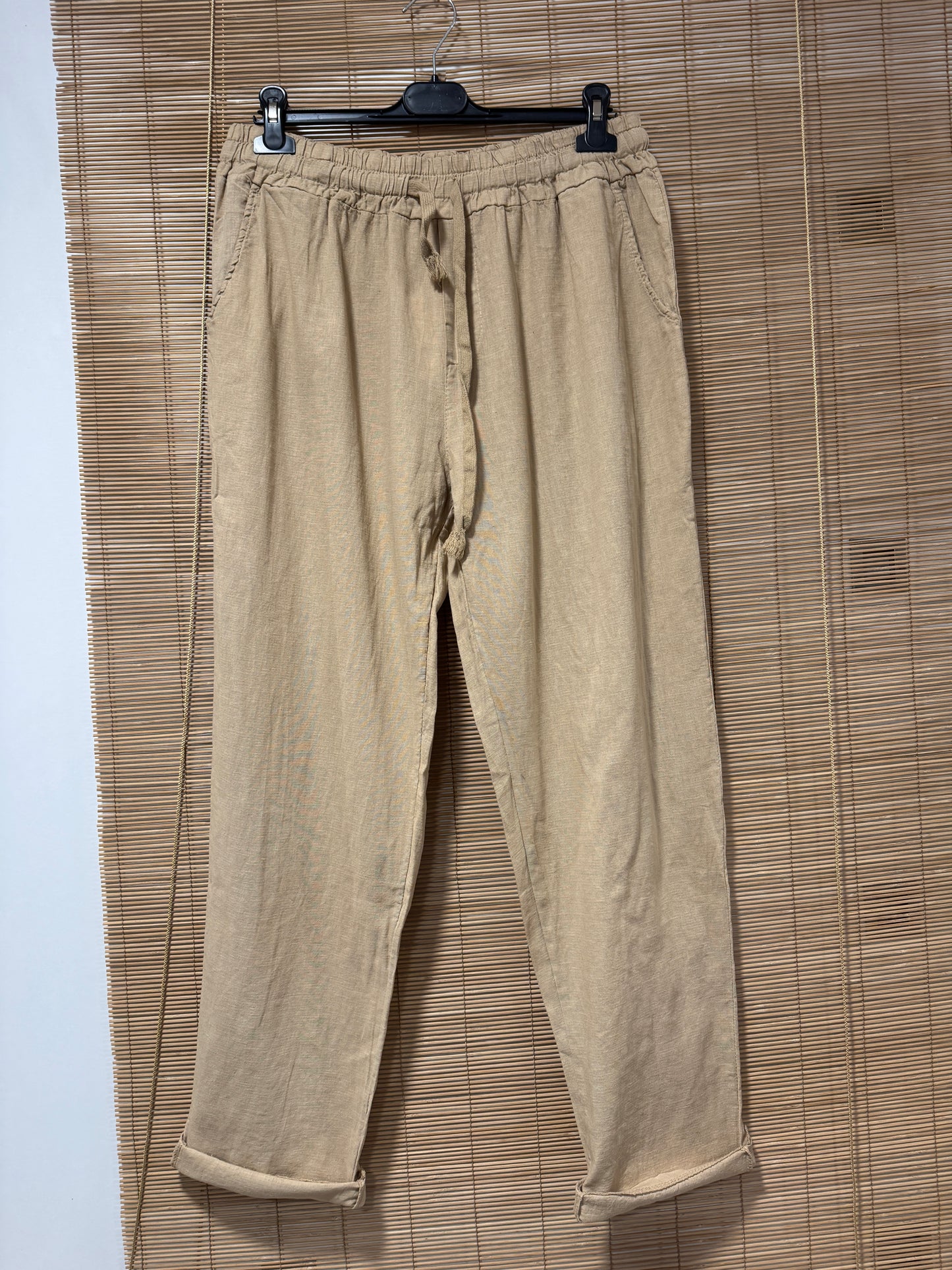 Pantalon en lin REEP camel