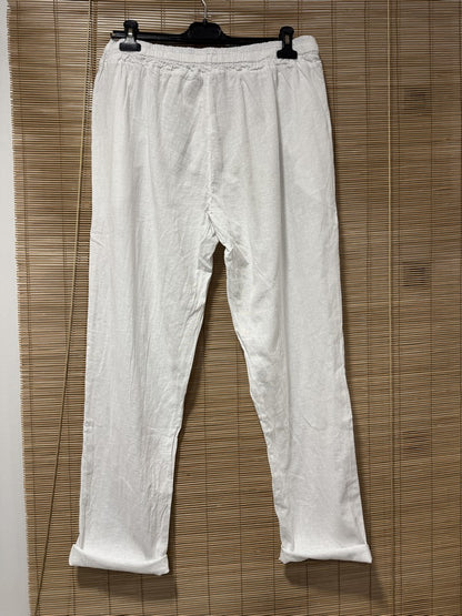 Pantalon en lin REEP blanc
