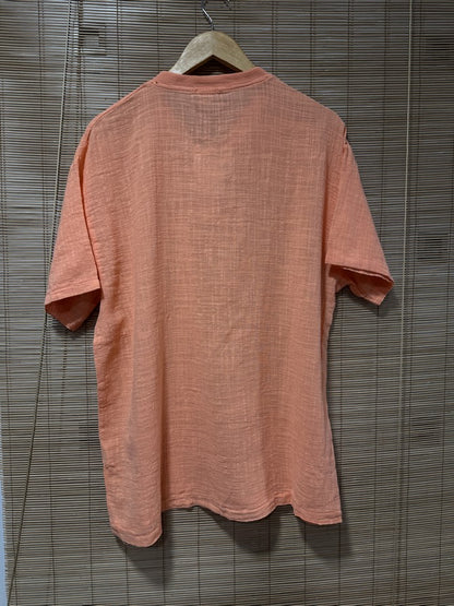 T-shirt col boutons ELIO orange