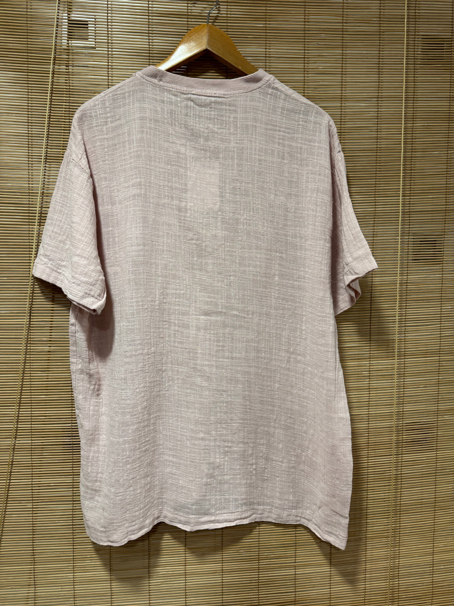 T-shirt col boutons ELIO rose pâle