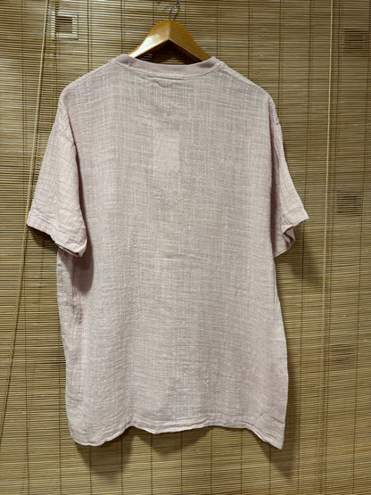 T-shirt col boutons ELIO rose pâle