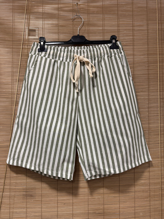 Short rayé POLO kaki