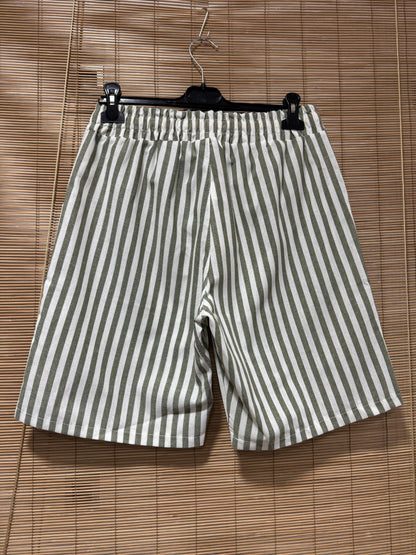 Short rayé POLO kaki