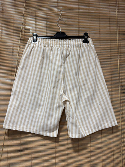 Short rayé POLO beige