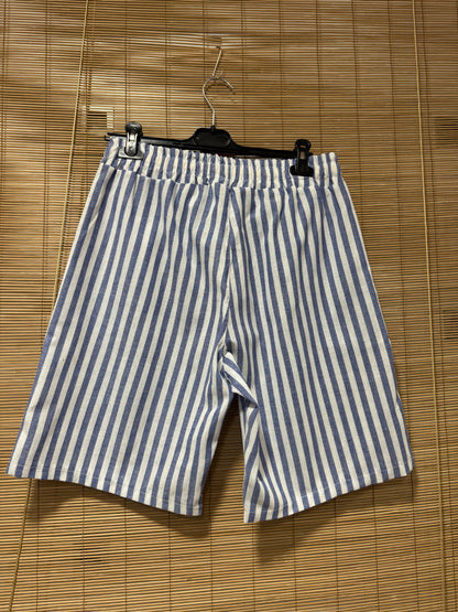 Short rayé POLO bleu