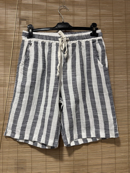 Short gaze de coton LIVANI bleu marine
