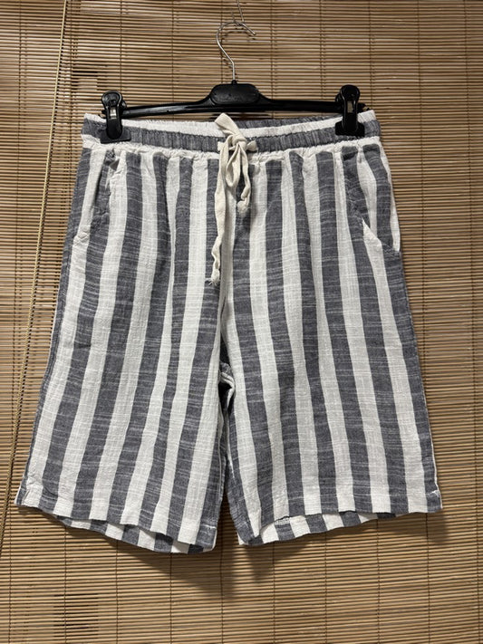 Short gaze de coton LIVANI bleu marine