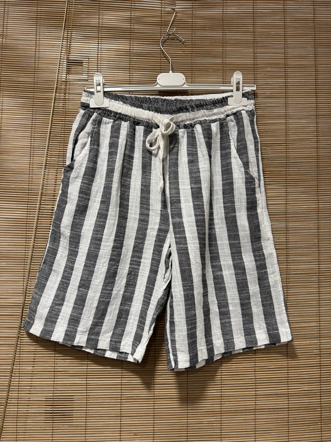 Short gaze de coton LIVANI anthracite