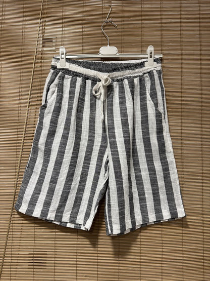 Short gaze de coton LIVANI anthracite