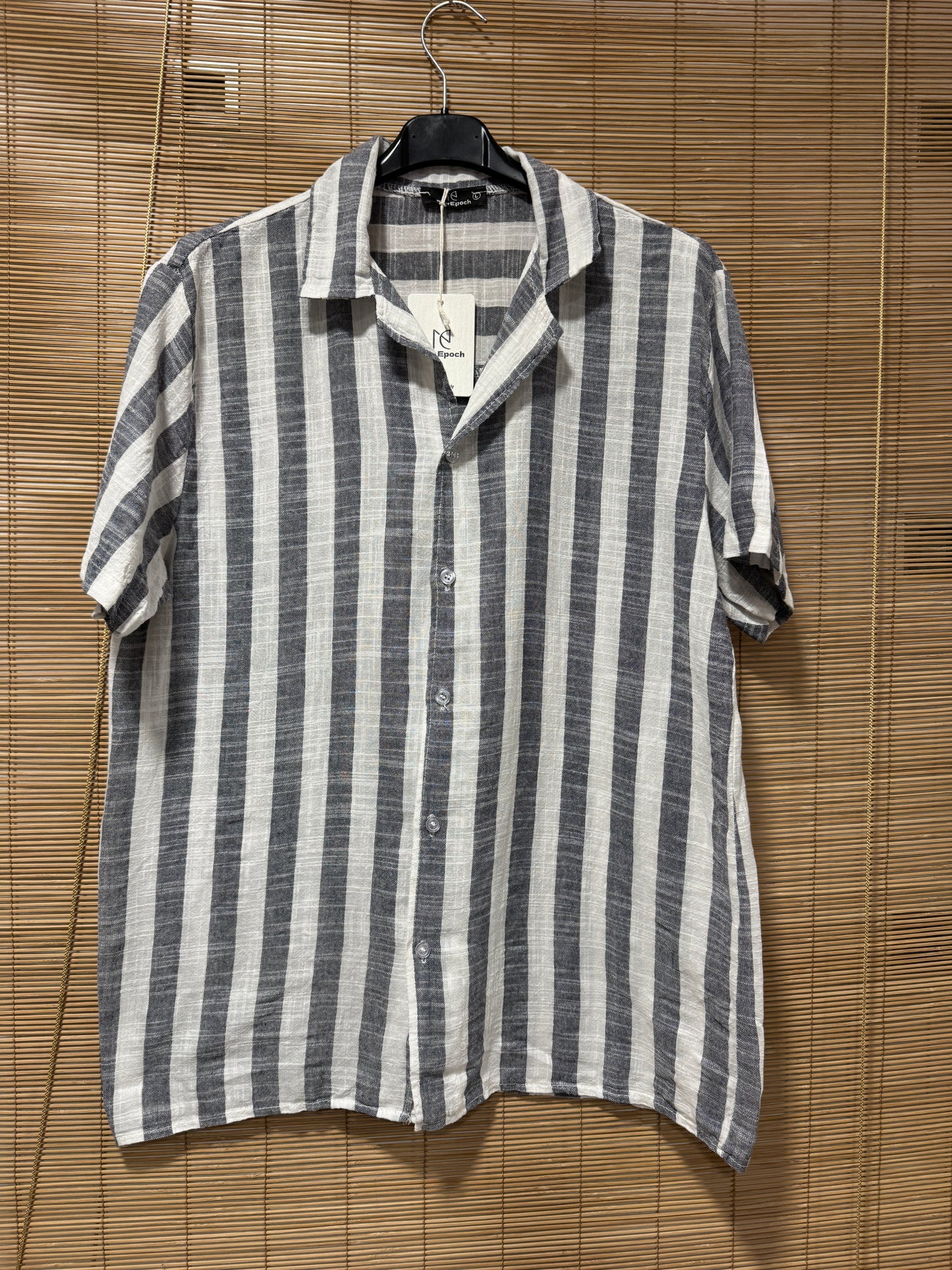 Chemise LIVANI rayée bleu marine