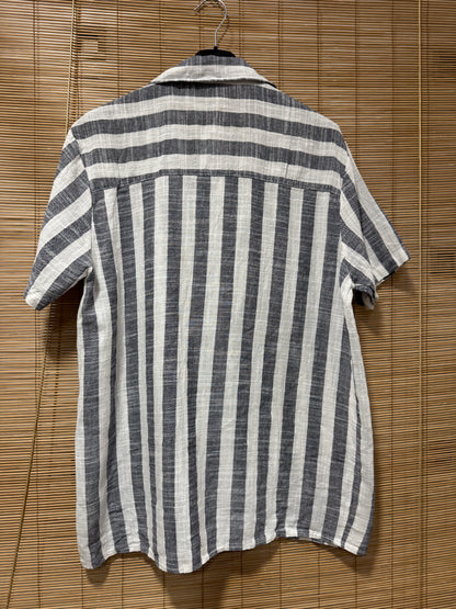 Chemise LIVANI rayée bleu marine