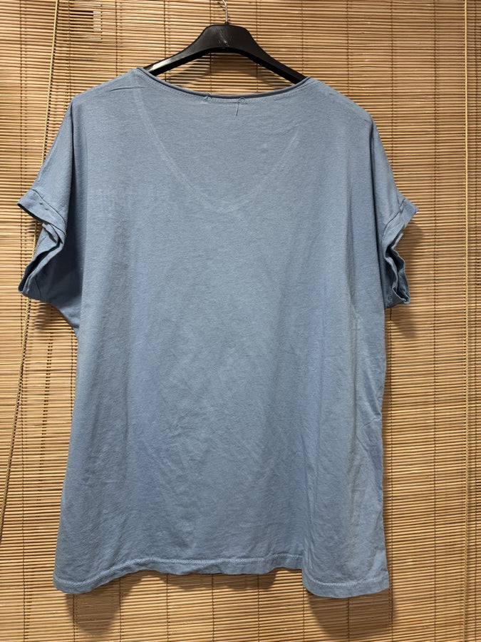 T-shirt St Tropez bleu jean