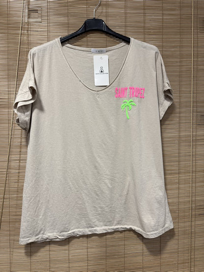 T-shirt St Tropez sable