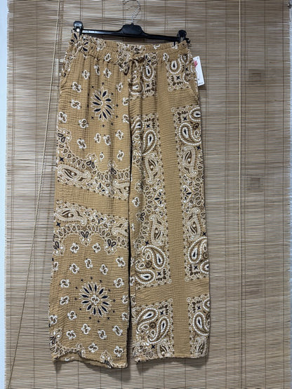 Pantalon gaze de coton banadana camel