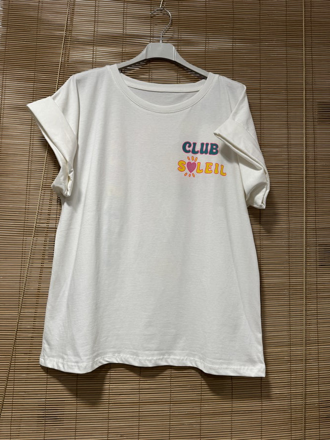 T-shirt anthracite Club Soleil