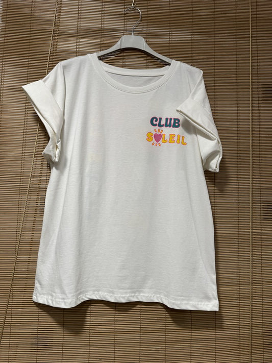 T-shirt anthracite Club Soleil