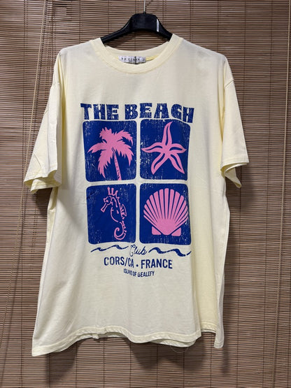 T-shirt Jaune The Beach