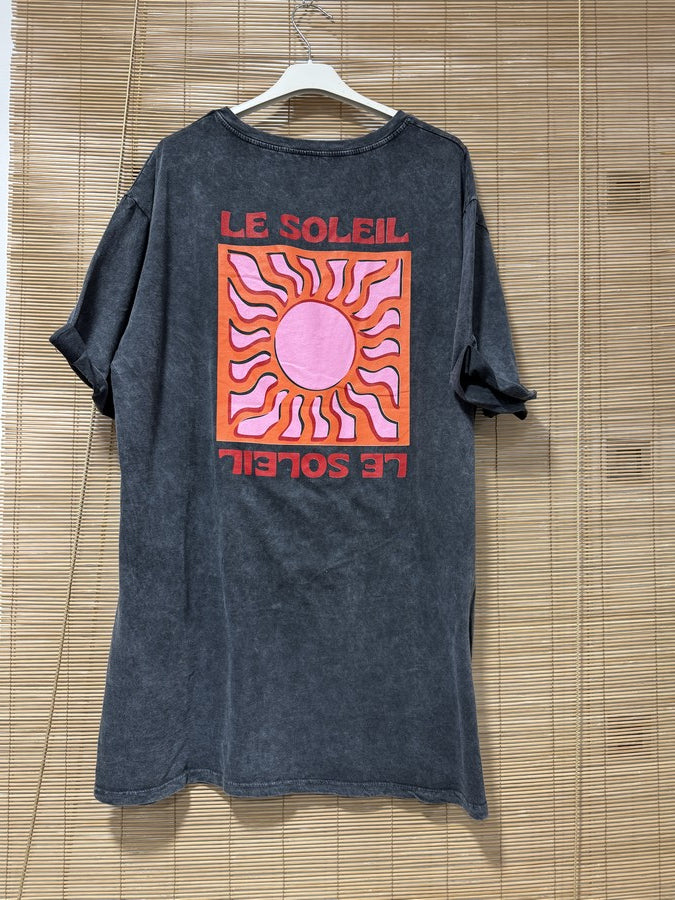 Robe T-shirt Anthracite Le Soleil rouge