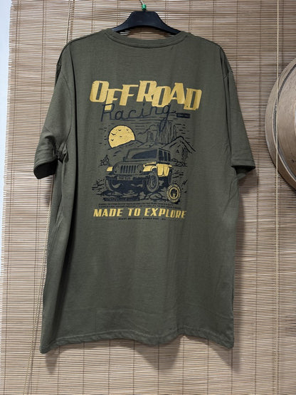 T-shirt OFF ROAD Racing kaki