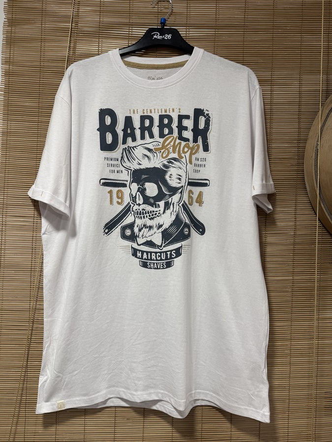 T-shirt BARBER blanc