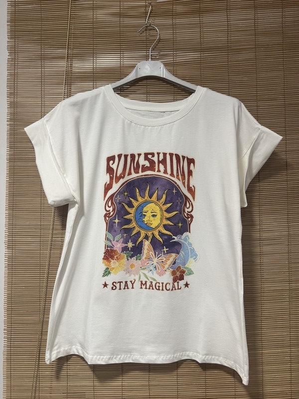 T-shirt blanc SUNSHINE