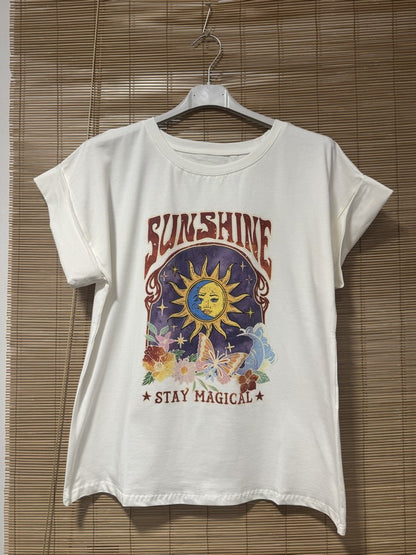 T-shirt blanc SUNSHINE