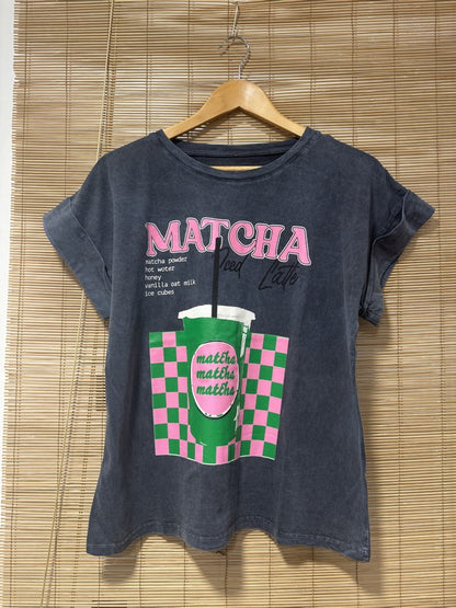 T-shirt anthracite MATCHA
