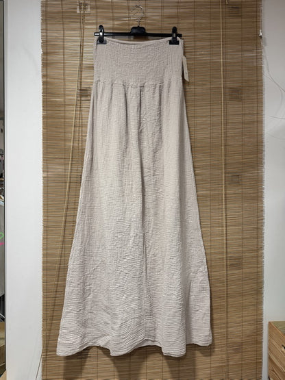 Robe bustier gaze de coton sable