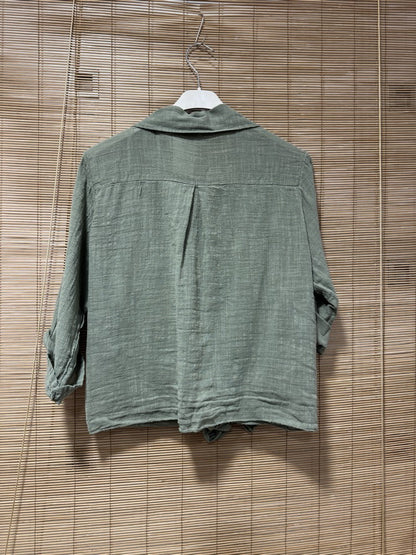 Chemise coton kaki