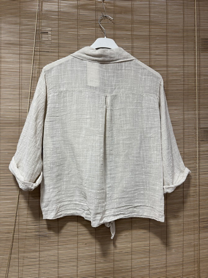 Chemise coton sable