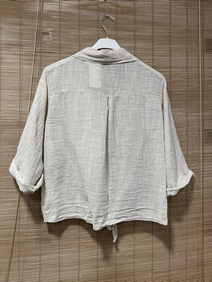 Chemise coton sable